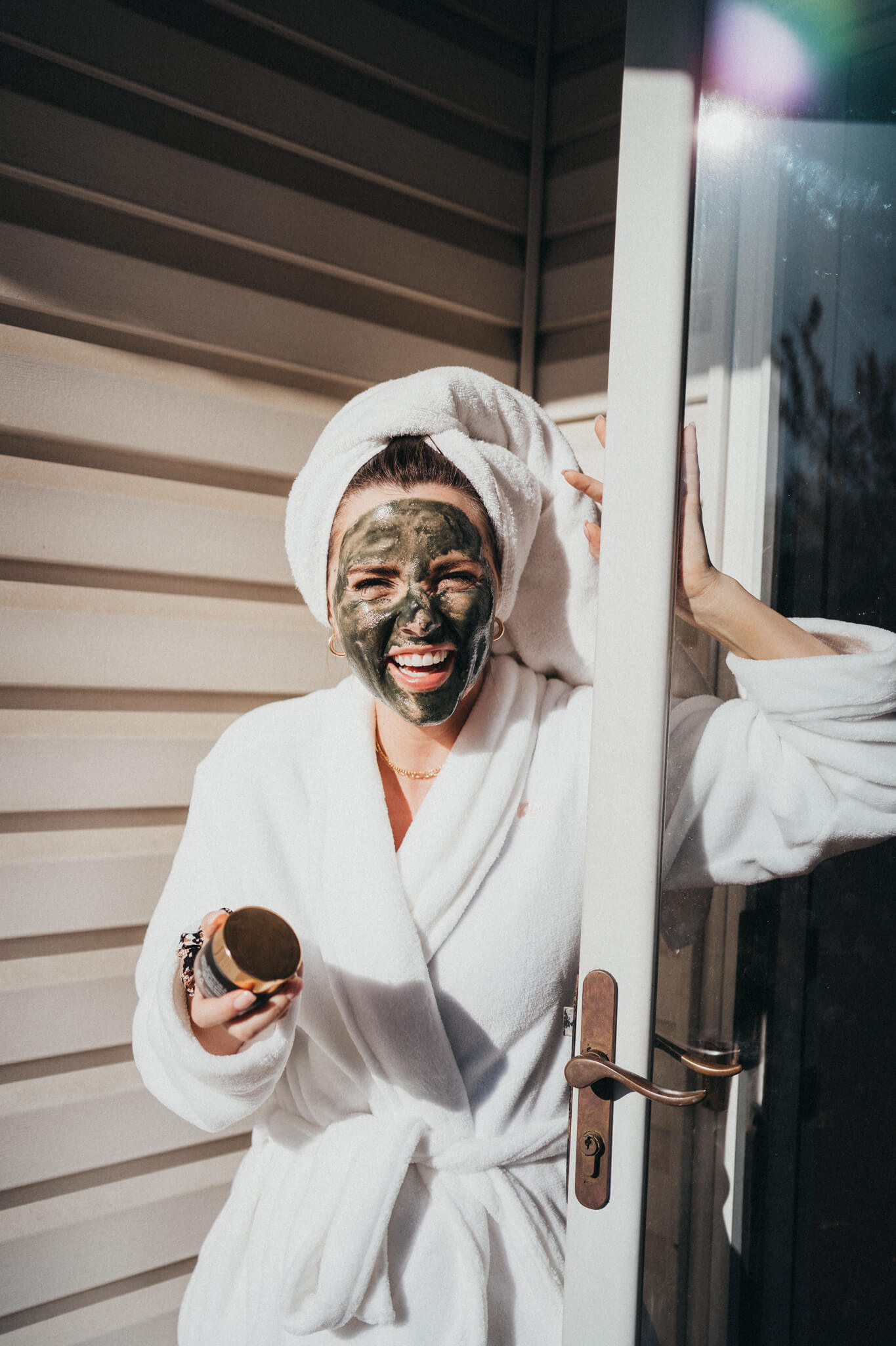 Woman with facial mask for Made Birmingham Wellness Guide Blog on Fancy Face Bham.